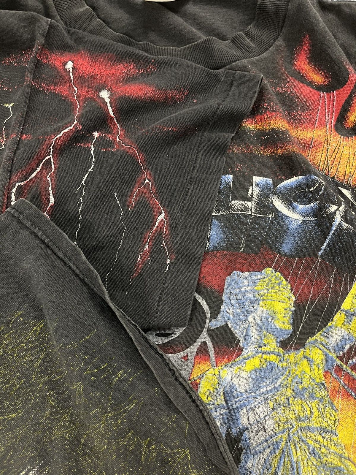 Band Tees × Metallica × Vintage 1991 Metallica Vintage AOP T-shirt XL Wild Oats Size US XL / EU 56 / 4 - 5 Thumbnail