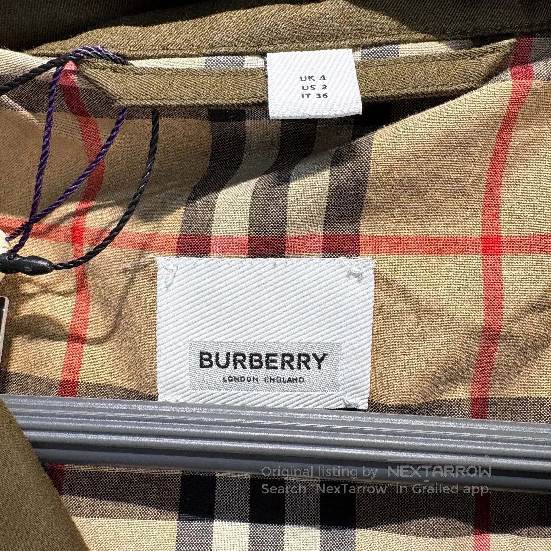 Burberry Burberry Khaki Outdoor Trench Coat. Size US S / EU 44-46 / 1 - 3 Thumbnail