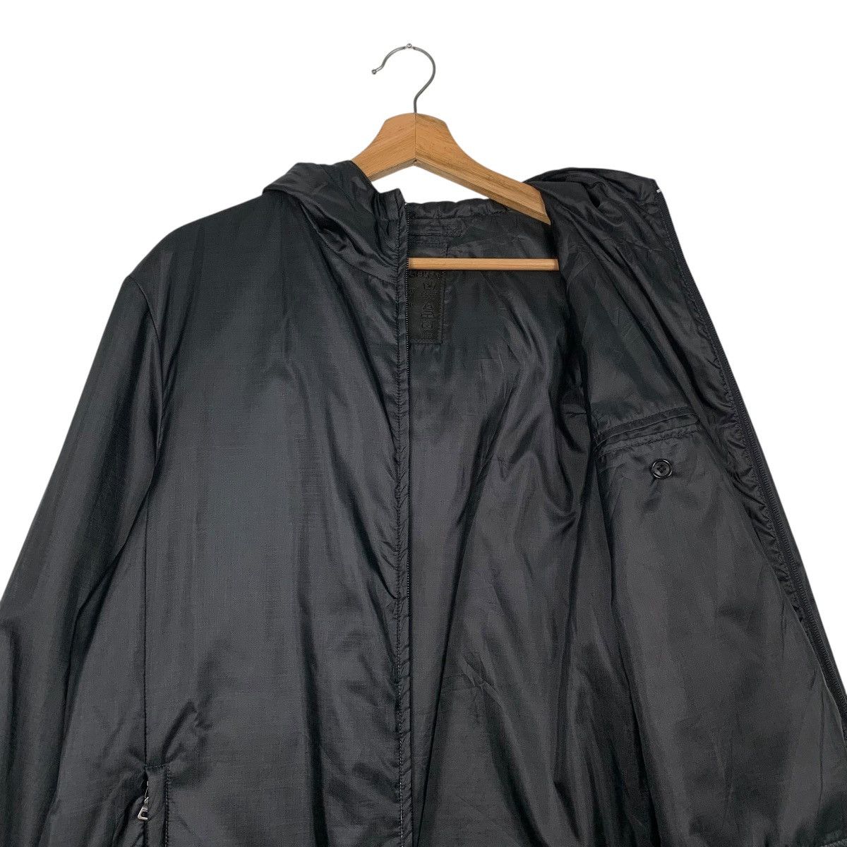 Prada Vintage Prada Hooded Nylon Long Jacket Size US L / EU 52-54 / 3 - 12 Thumbnail