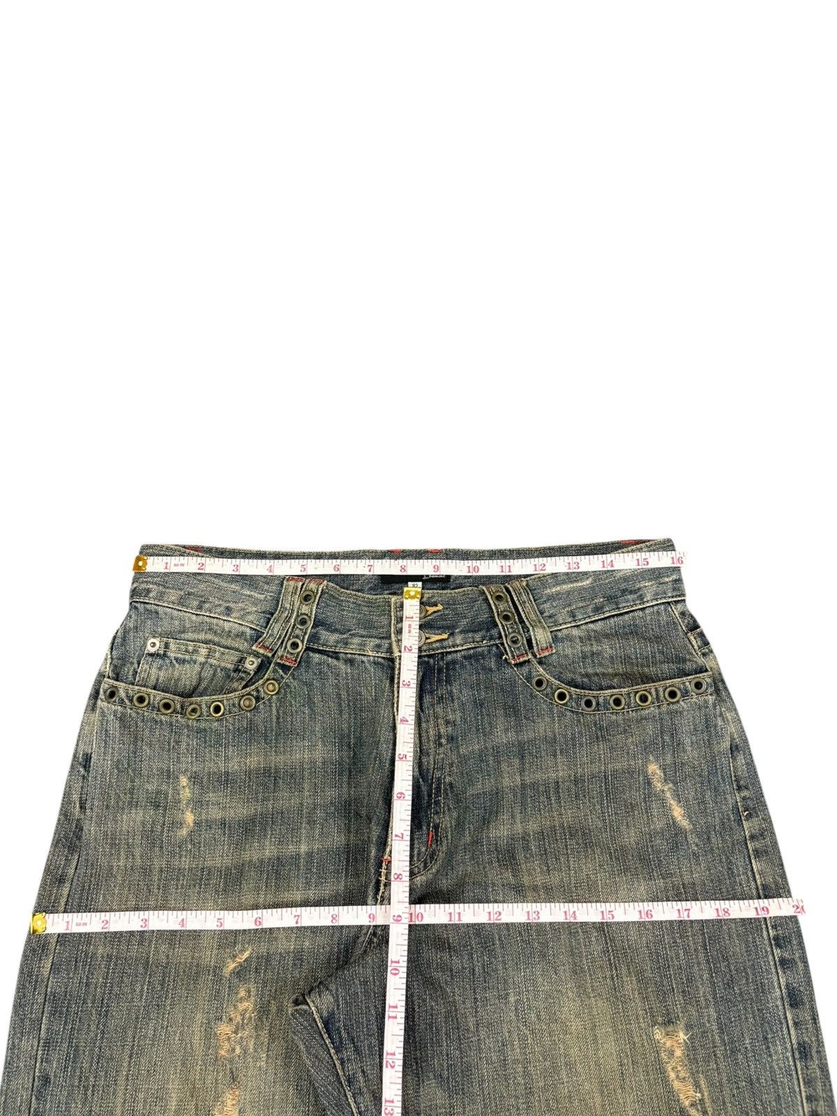 Japanese Brand Vintage Japanese Brand Mud Wash Distressed Loose Baggy Jeans Size US 32 / EU 48 - 10 Thumbnail