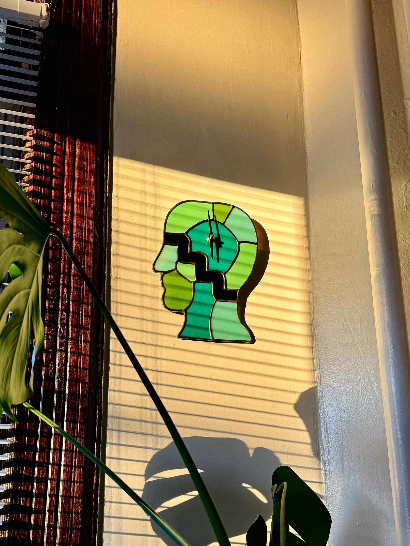 image of Brain Dead X Kerbi Urbanowski Wall Clock in Green, Women's