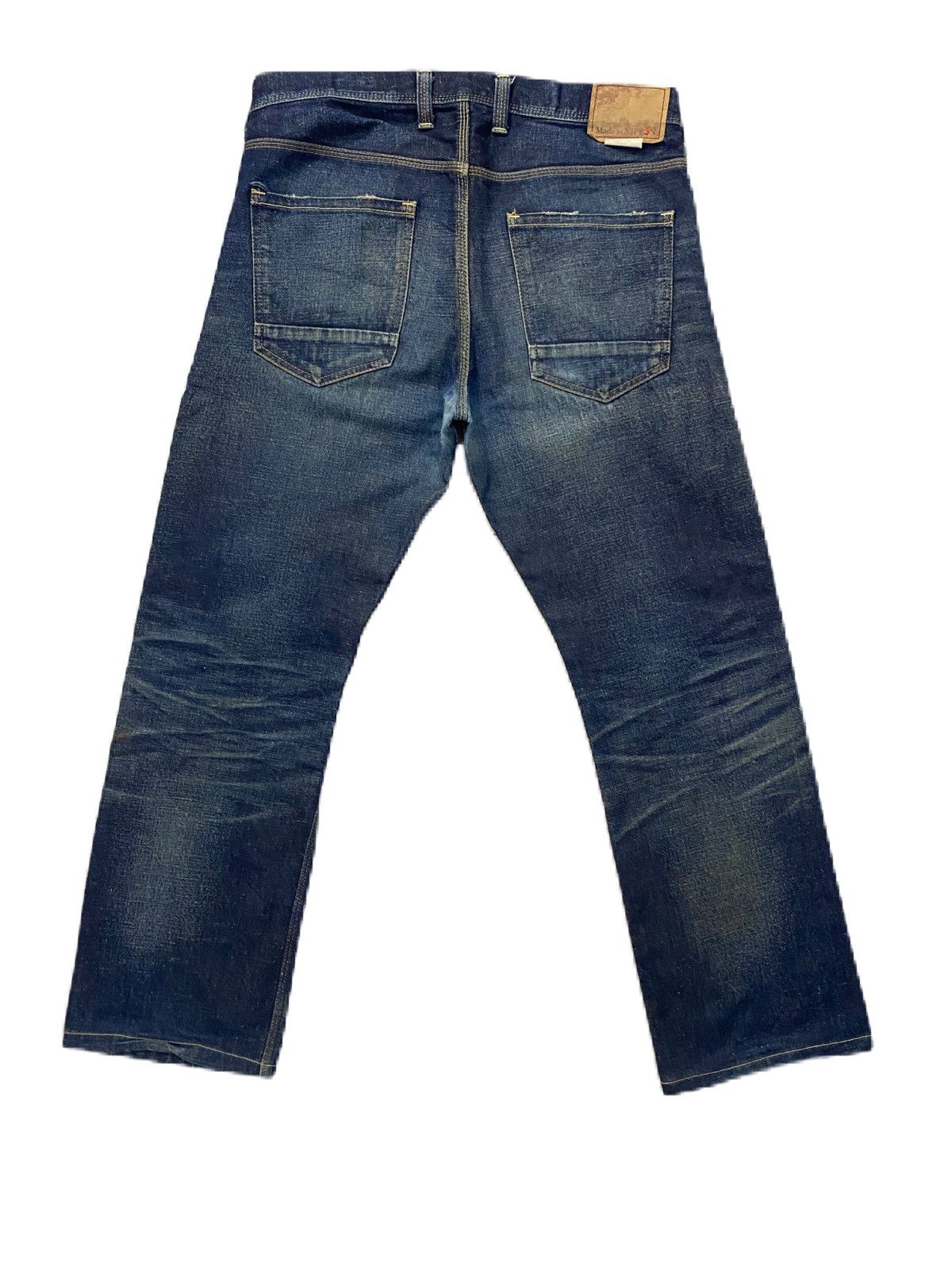 Japanese Brand × Junya Watanabe JAPAN BRAND BACK NUMBER THRASHED DENIM GRUNGE STYLE Size US 33 - 2 Thumbnail