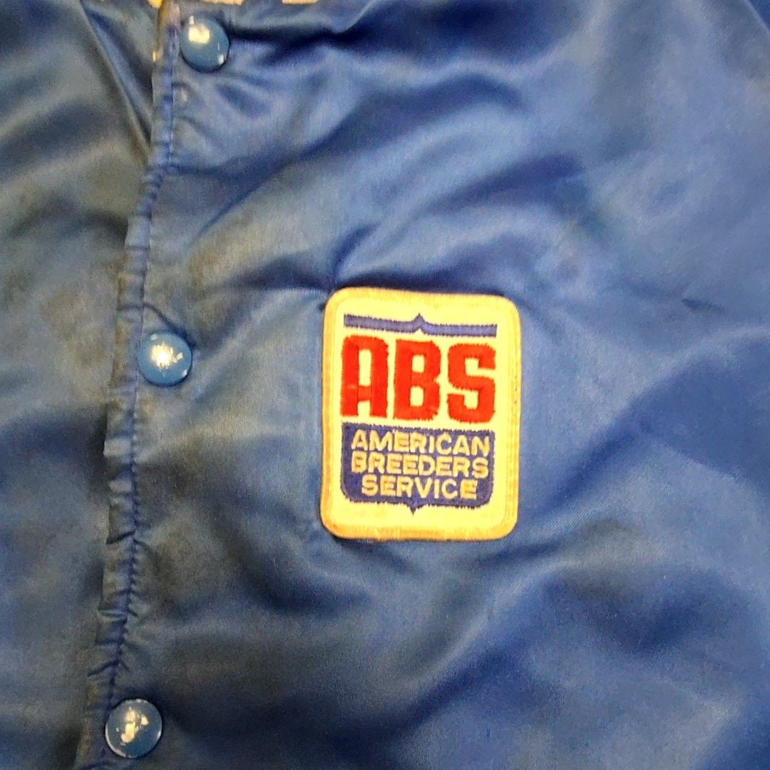 Vintage Vintage ABS Jacket Blue Mens XL Distressed Western Bomber Size US XL / EU 56 / 4 - 5 Thumbnail