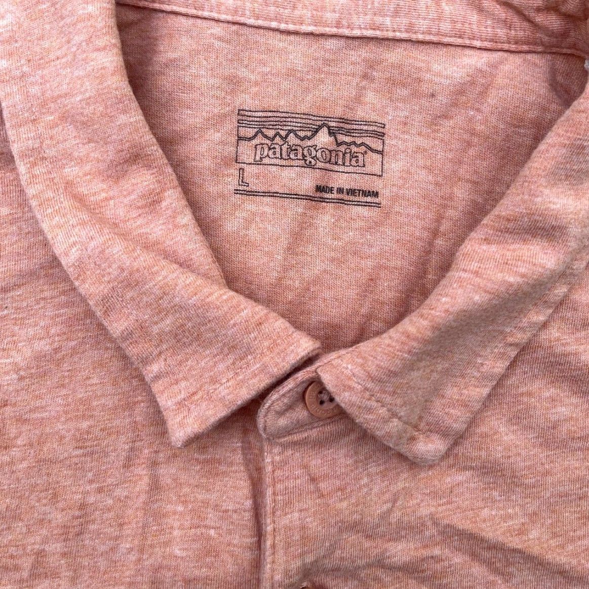 Patagonia VINTAGE Patagonia Coral Organic Cotton Lightweight Polo Shirt L Size US L / EU 52-54 / 3 - 4 Thumbnail