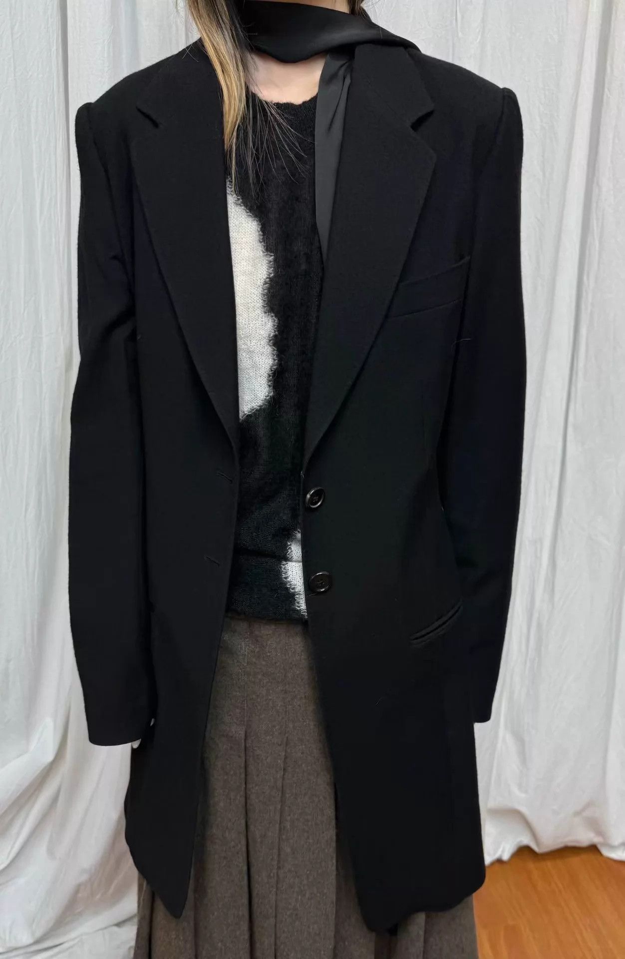 Ann Demeulemeester Ann Dem Wool Long Coat Size40 Size S / US 4 / IT 40 - 4 Thumbnail
