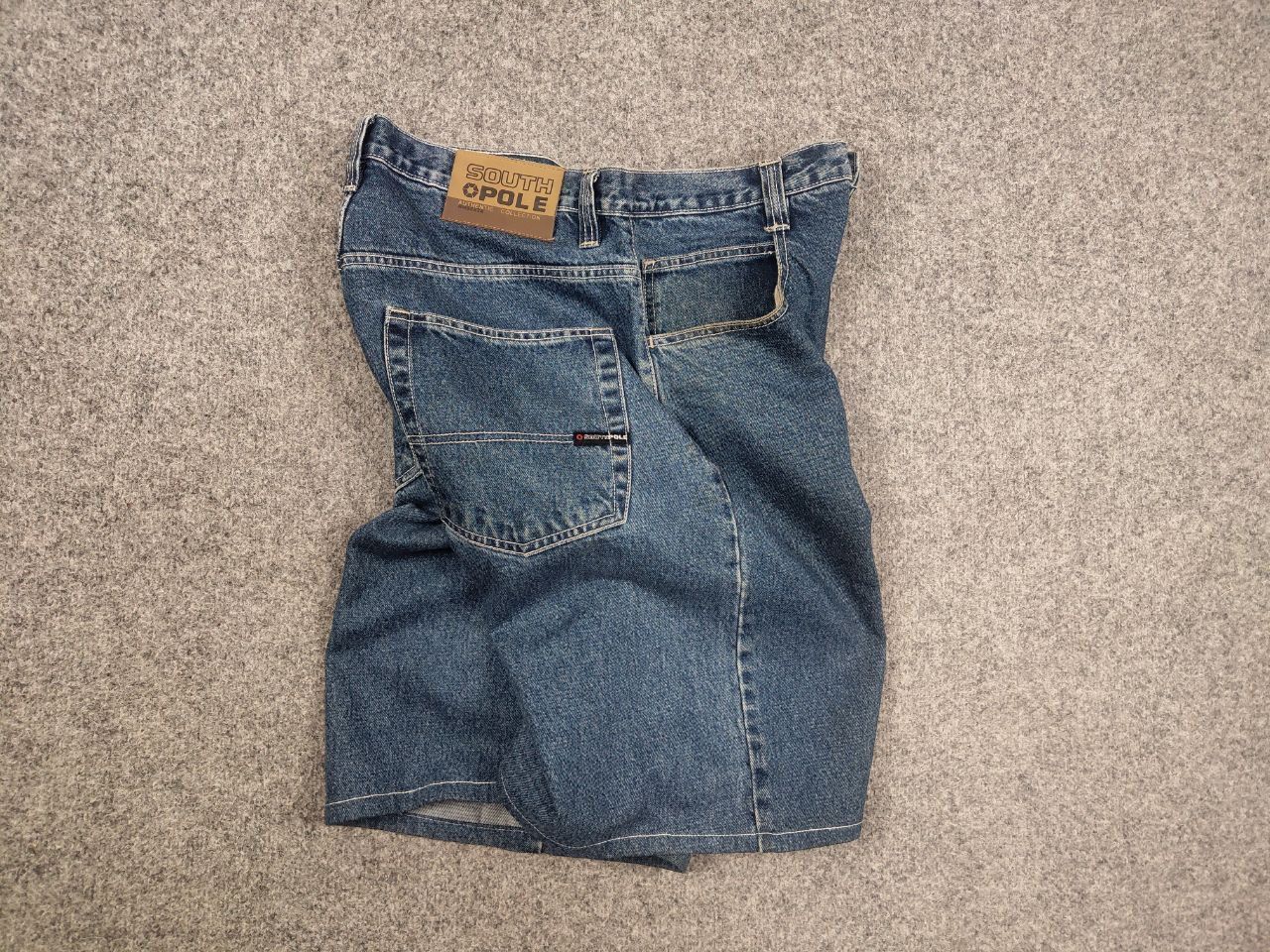Southpole Vintage Southpole baggy Blue denim Shorts Y2k Style Rap Size US 36 / EU 52 - 12 Thumbnail