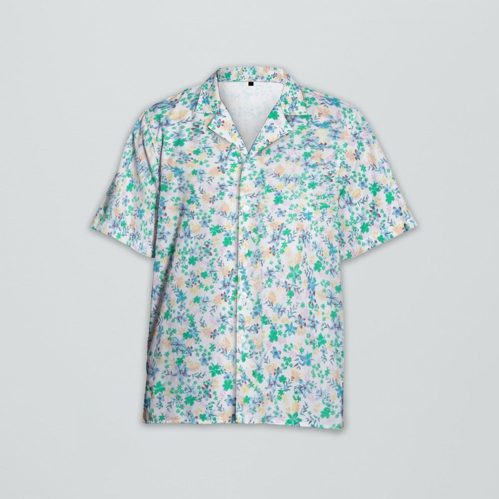 Designer Flower Floral-Print Shirt Size US S / EU 44-46 / 1 - 1 Thumbnail