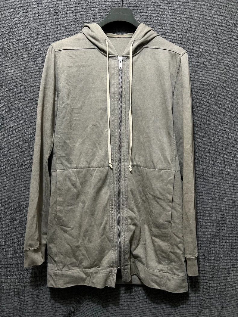 Rick Owens Rick Owens 17 FW Mainline Sand Drawstring Hooded Zip Hoodie Size US M / EU 48-50 / 2 - 1 Thumbnail
