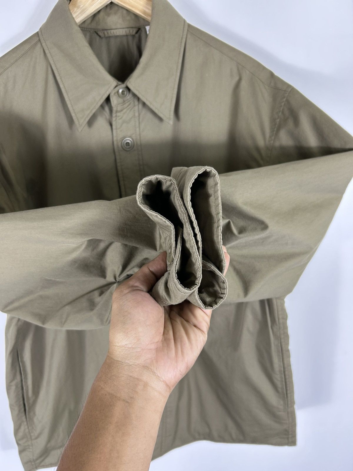 Christophe Lemaire × Lemaire × Uniqlo 🔥Lemaire Uniqlo Nylon Button Shirt Jacket Size US M / EU 48-50 / 2 - 7 Thumbnail