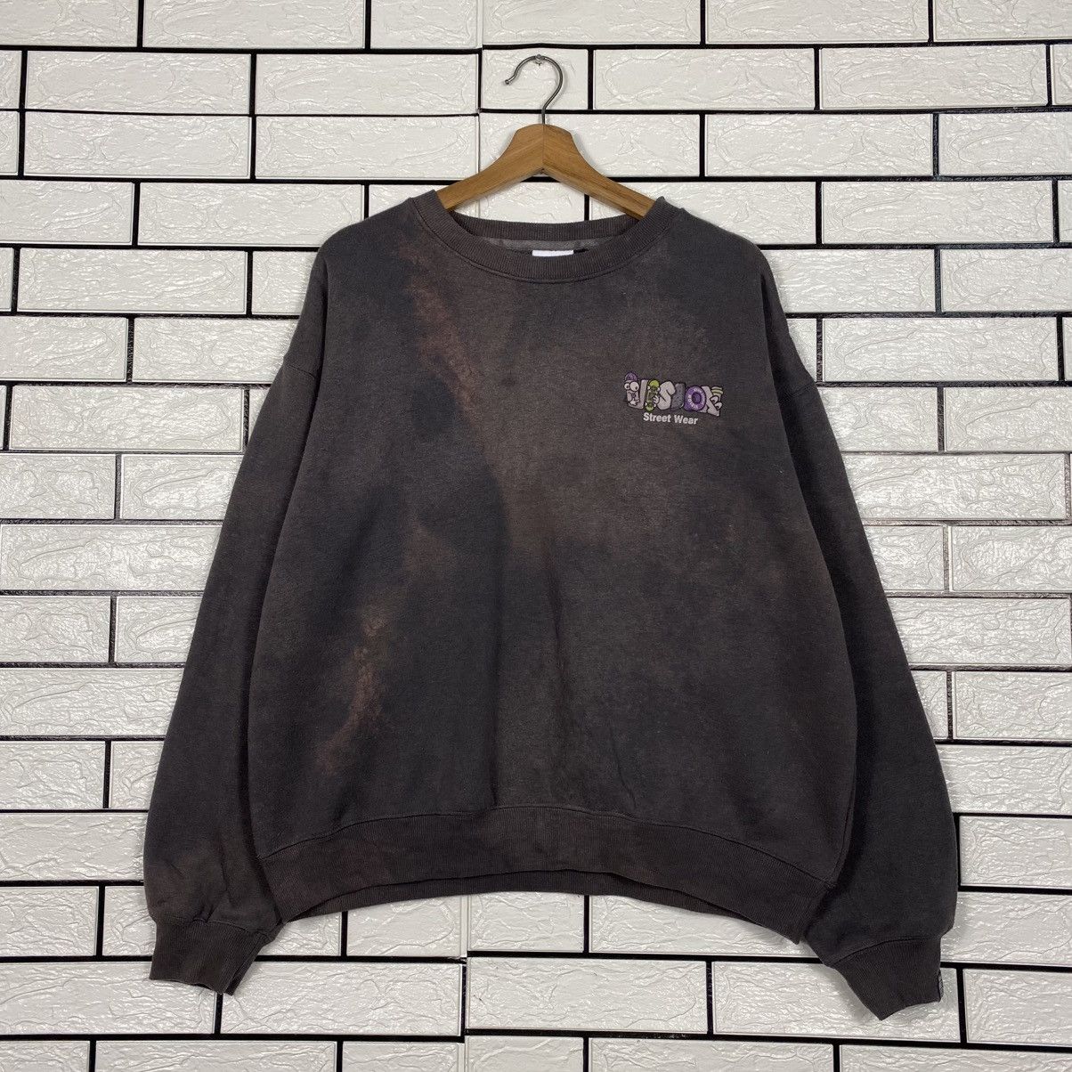 Japanese Brand Vintage Sweatshirt Vision Streetwear Sun Faded Big logo Size US M / EU 48-50 / 2 - 2 Thumbnail