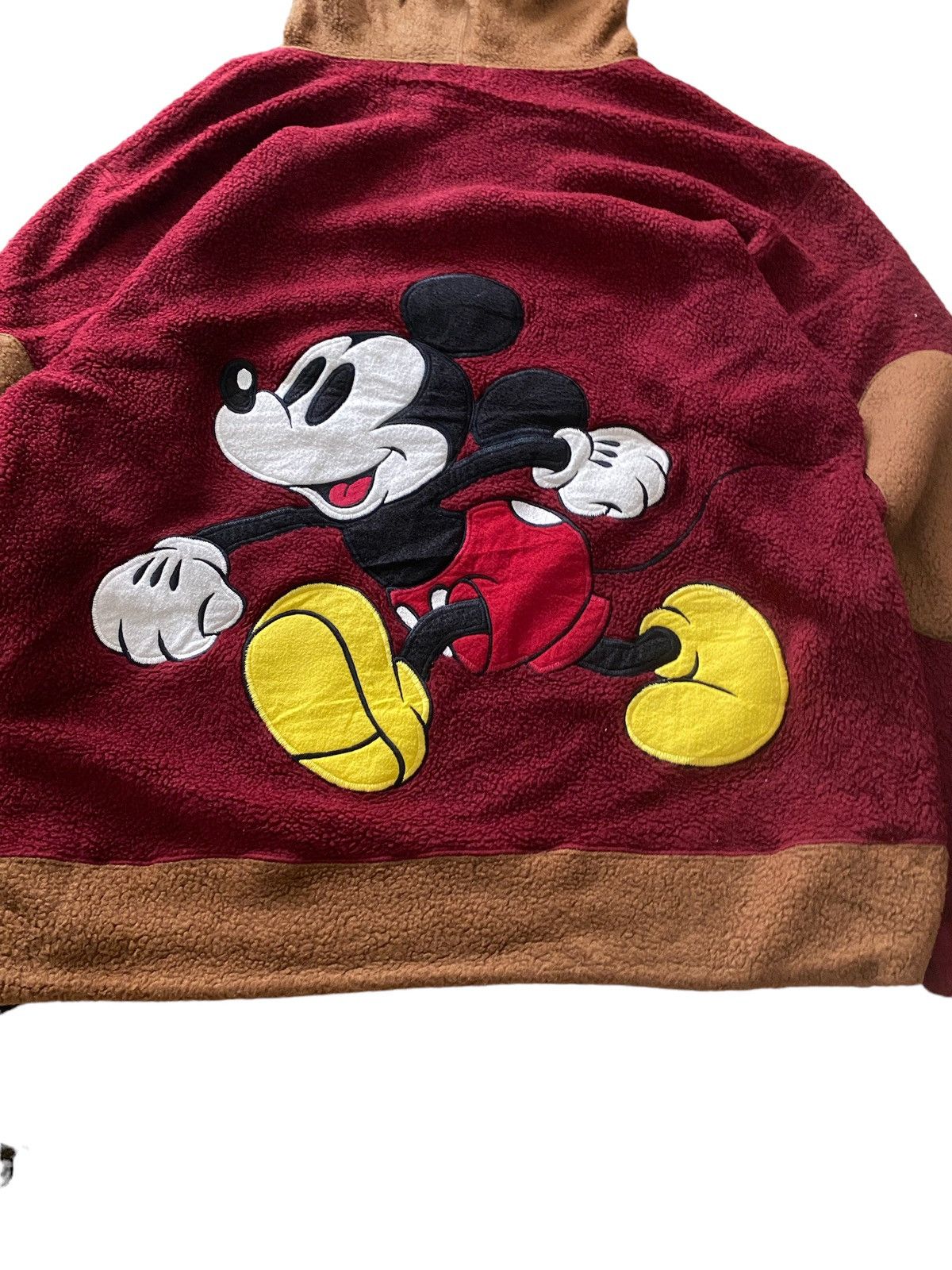 Mickey Mouse × Vintage Vintage Mickey Mouse Big logo oversized Sherpa Hoodie Size US L / EU 52-54 / 3 - 9 Thumbnail