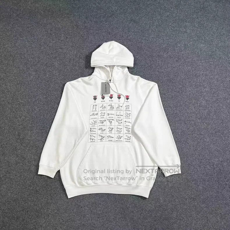 Balenciaga Balenciaga White logo hoodie Size US S / EU 44-46 / 1 - 1 Thumbnail
