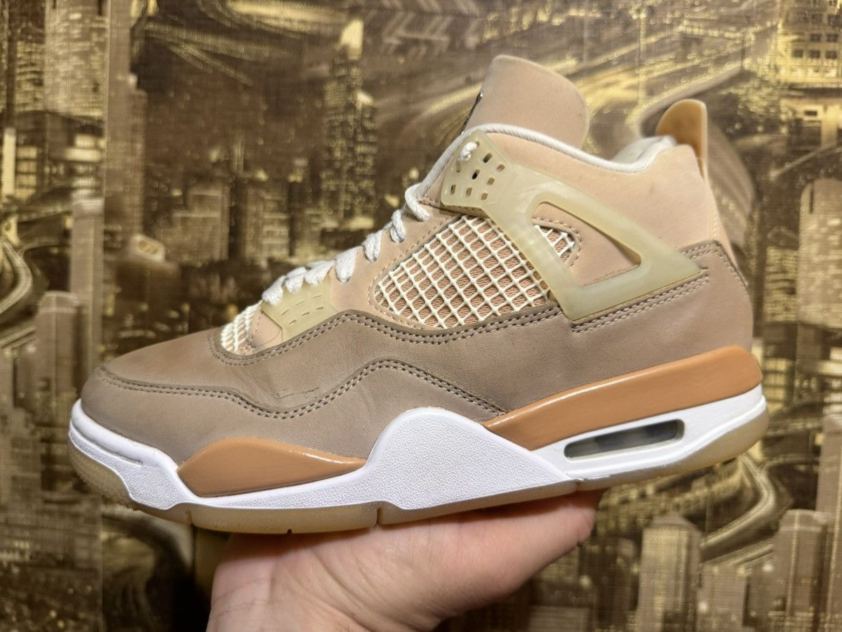 Jordan Brand Size 5.5 Women Nike Air Jordan 4 Retro Shimmer Beige Tan Size US 5.5 / IT 35.5 - 1 Thumbnail