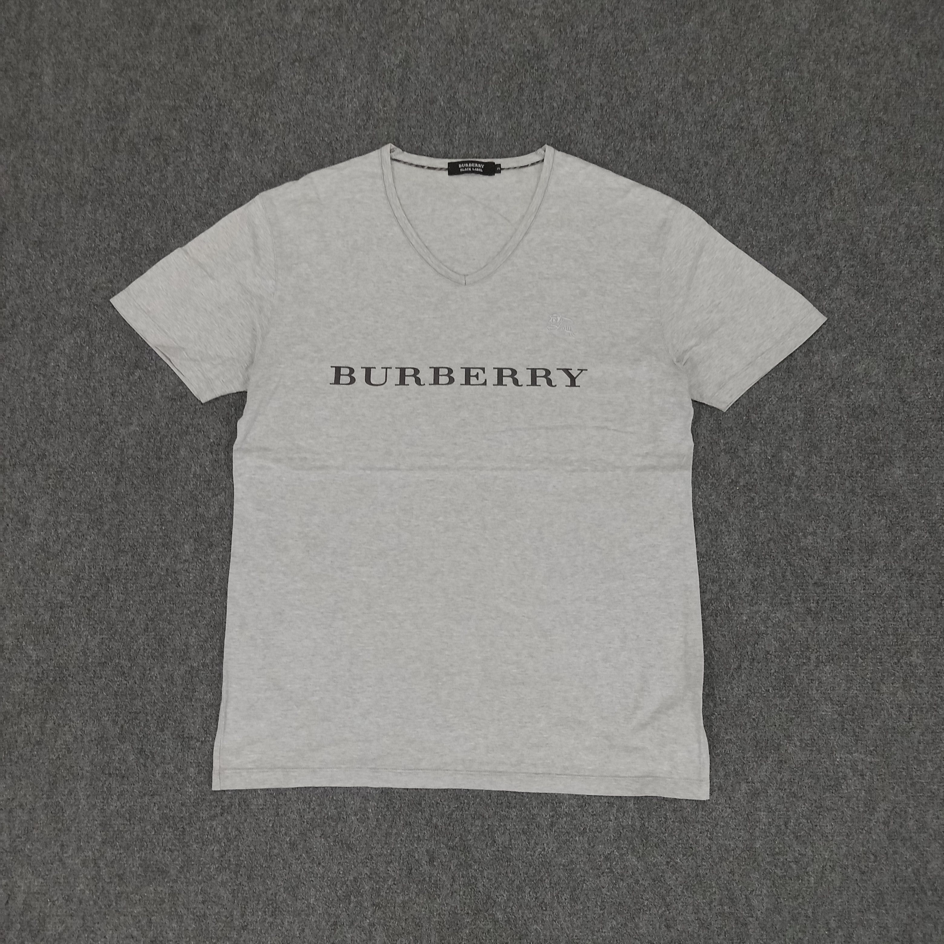 Burberry × Vintage Burberry Black Label Custom Spellout Tshirt Size US M / EU 48-50 / 2 - 1 Thumbnail