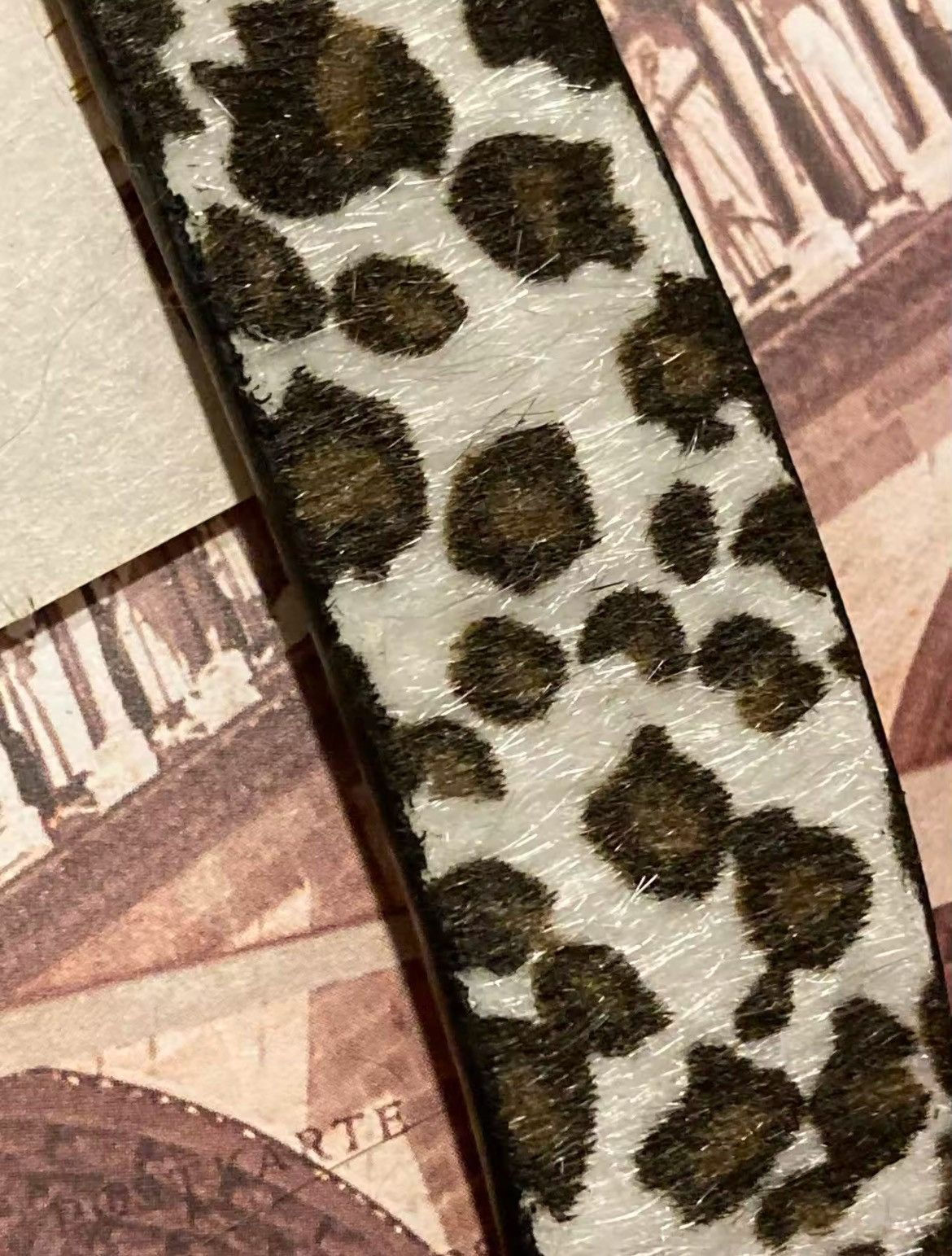 Japanese Brand × Leather Leopard Print PU Leather Belt Size ONE SIZE - 2 Thumbnail