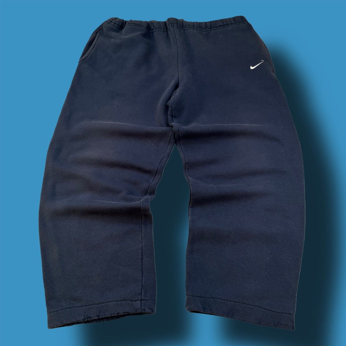 Nike × Vintage NIKE VINTAGE BASIC LOGO OVERSIZE BAGGY PANTS Size US 34 / EU 50 - 1 Thumbnail