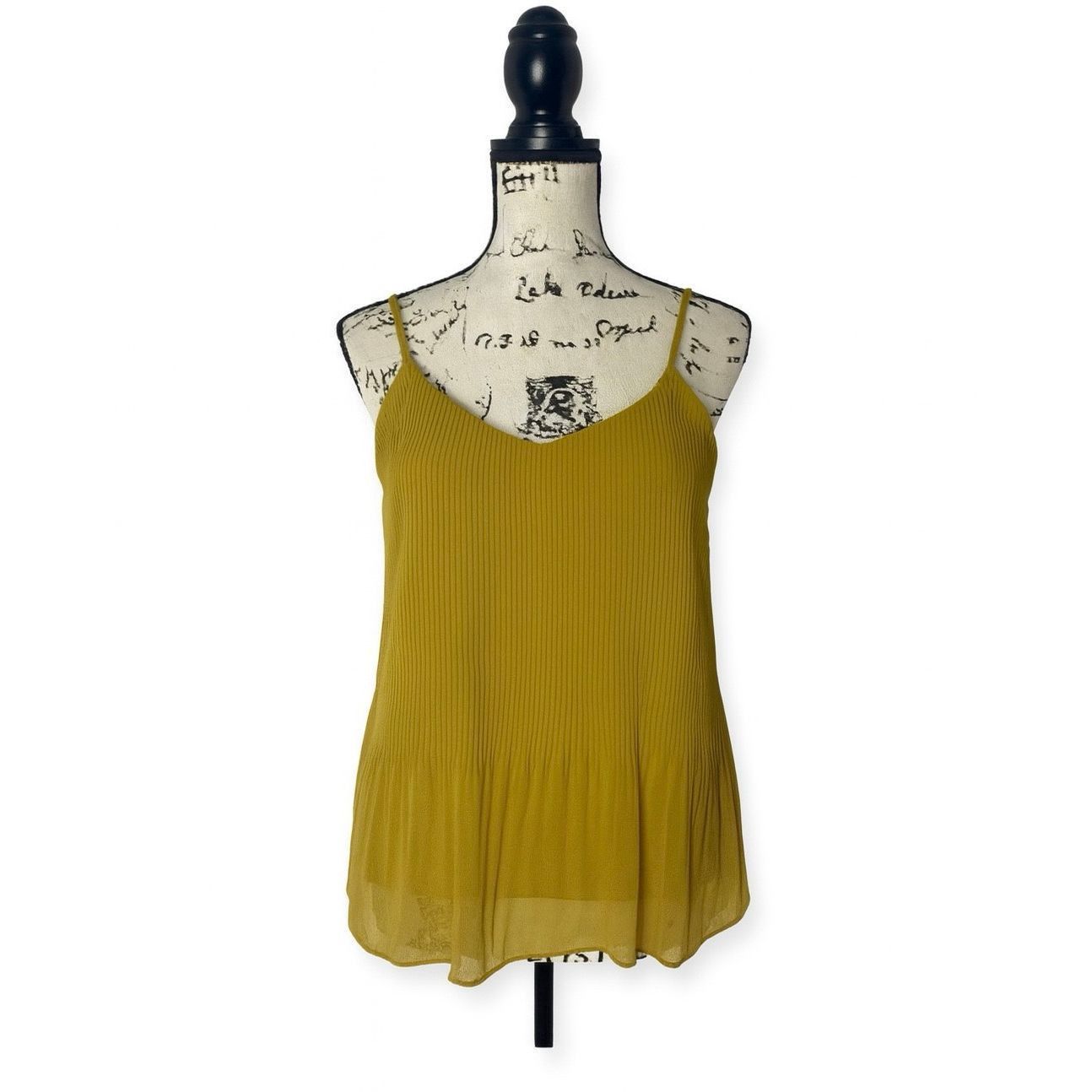Topshop Topshop Women’s Flowy Lined Cami Tank Top Size 6 – Mustard Y Size M / US 6-8 / IT 42-44 - 1 Thumbnail