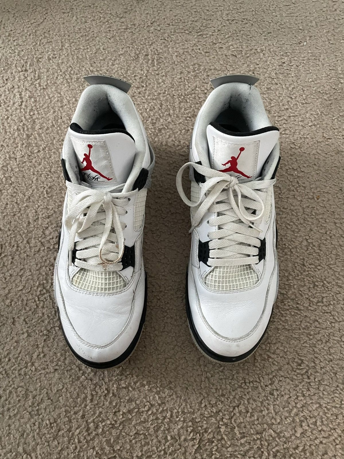 Nike Air Jordan 4 Retro OG ‘White Cement’ 2016 Size US 12 / EU 45 - 3 Thumbnail