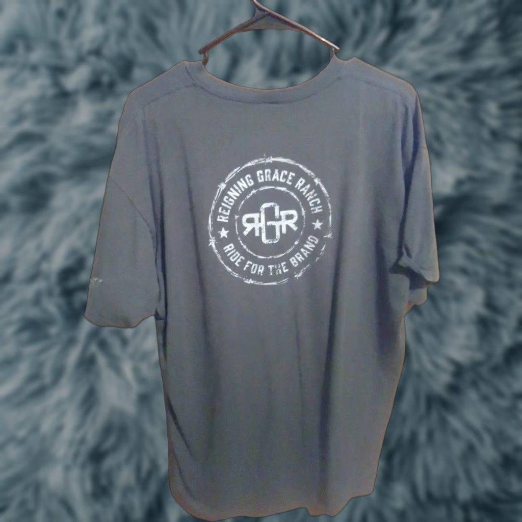 Jerzees GRACE RANCH GREEN RIDE FOR THE BRAND T-SHIRT SS 50/50 jerzees dri power activeXL Mens T-Shirt XL Green Size US XL / EU 56 / 4 - 1 Thumbnail