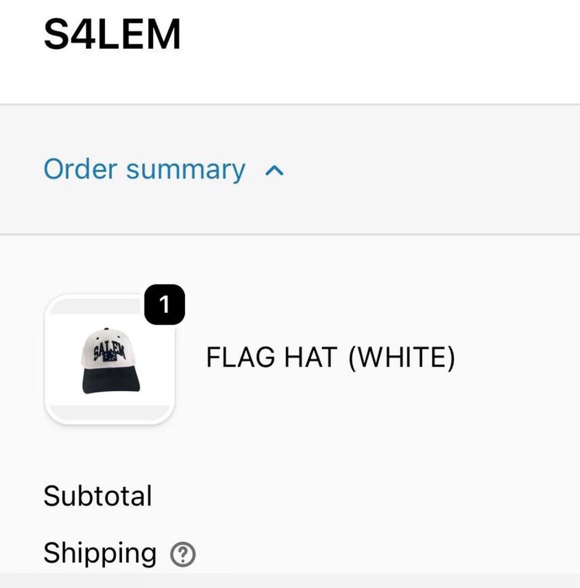 S4LEM SALEM "FLAG" White Hat Size ONE SIZE - 3 Thumbnail