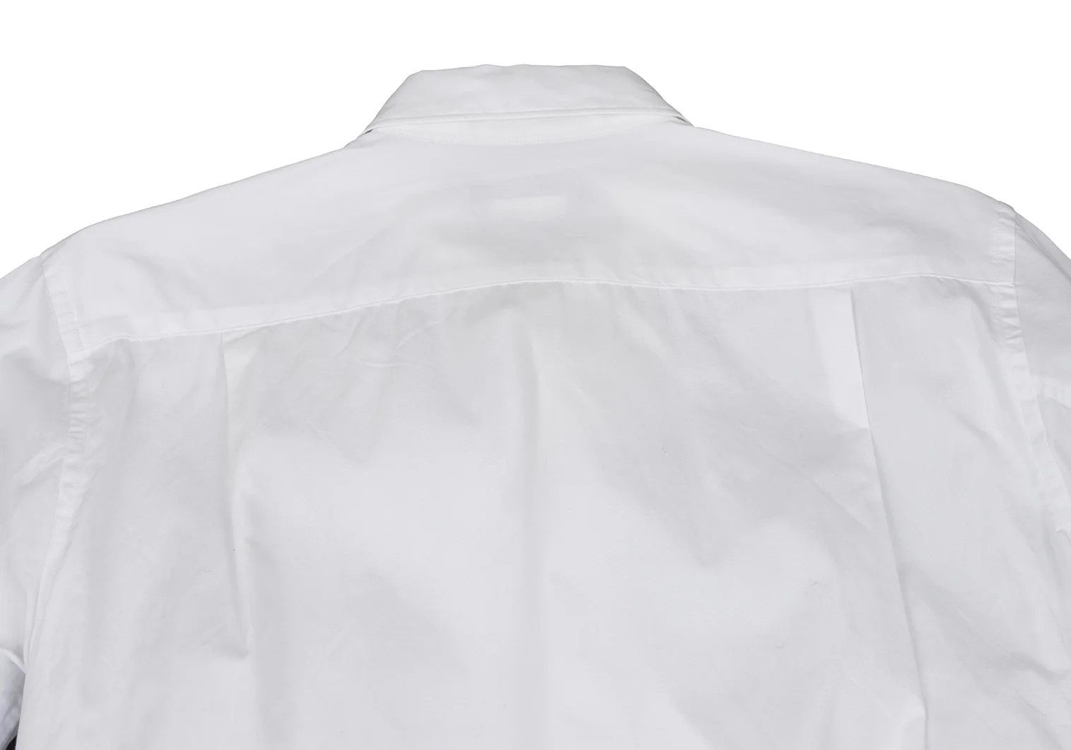 Comme des Garcons Homme Plus Bias Frill Cotton Shirt in White, Size XS Size US XS / EU 42 / 0 - 12 Thumbnail