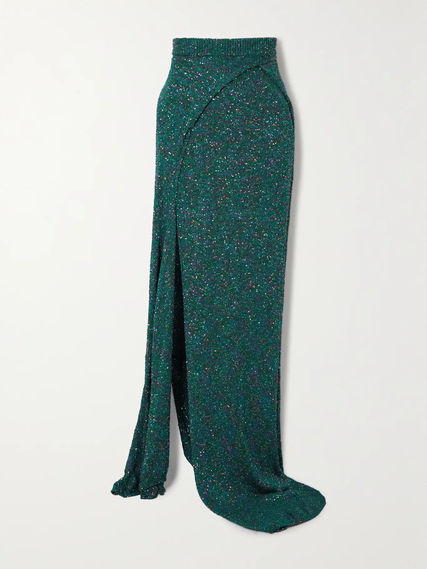 Loewe o1y1025 Maxi Skirt in Deep Teal Size 27" / US 4 / IT 40 - 1 Thumbnail