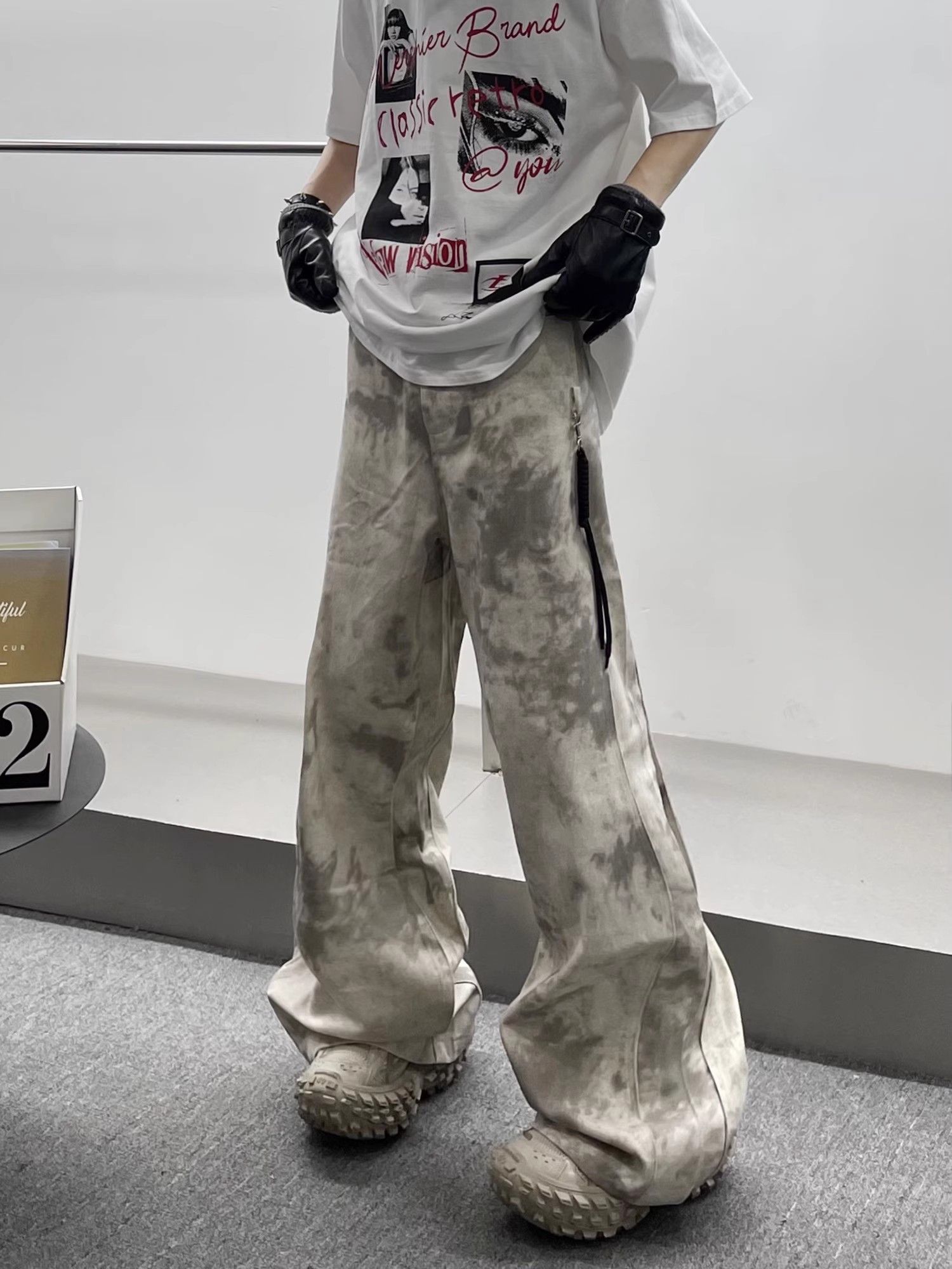 Japanese Brand × Vintage Retro High Street Tie Dyed Camo Casual Pants Size US 32 / EU 48 - 3 Thumbnail