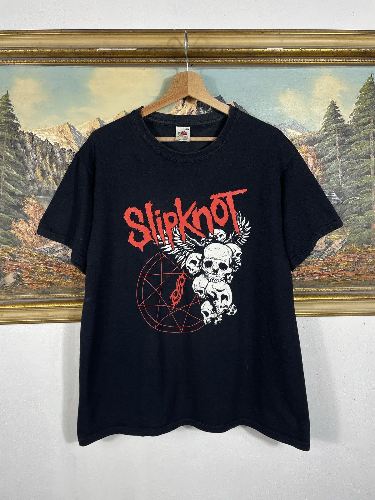 Band Tees Slipknot Vintage Y2k Black Ter Merch Band Metal Rock Size US M / EU 48-50 / 2 - 1 Thumbnail