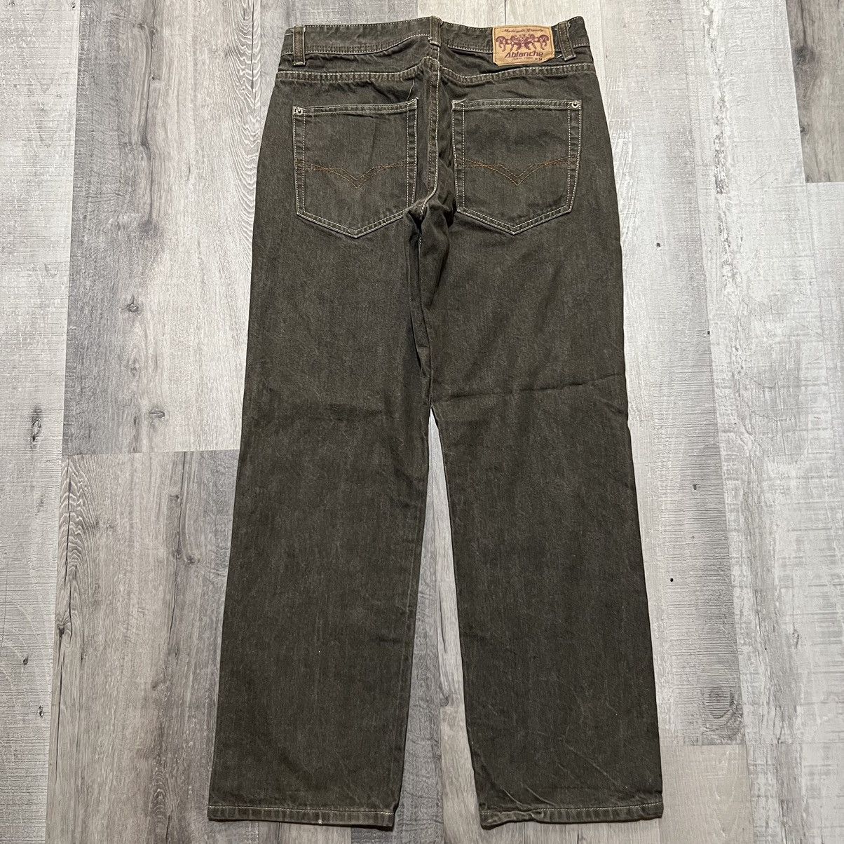 Vintage VTG Ablanche Baggy Wide Leg Skater Hip Hop Jeans Size US 34 / EU 50 - 1 Thumbnail