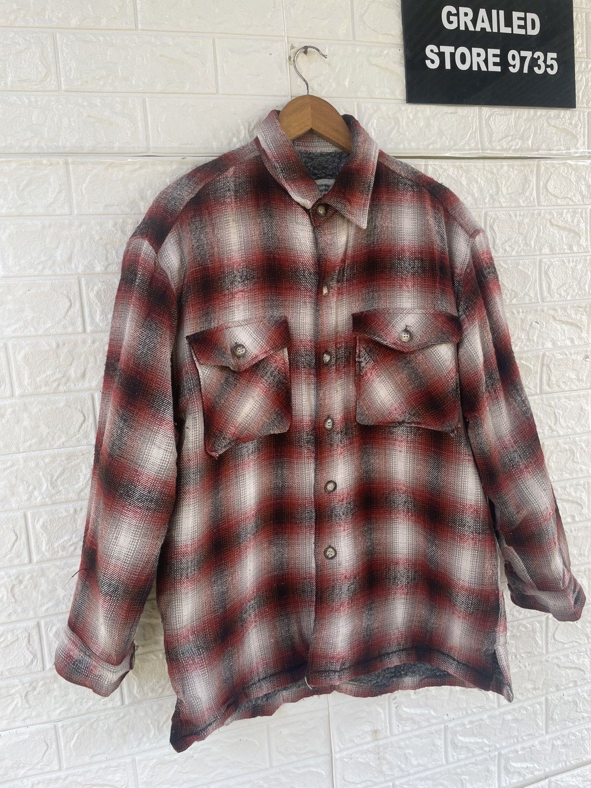 Japanese Brand × Vintage Vintage Mandoc Wool Flannel Size US XL / EU 56 / 4 - 3 Thumbnail