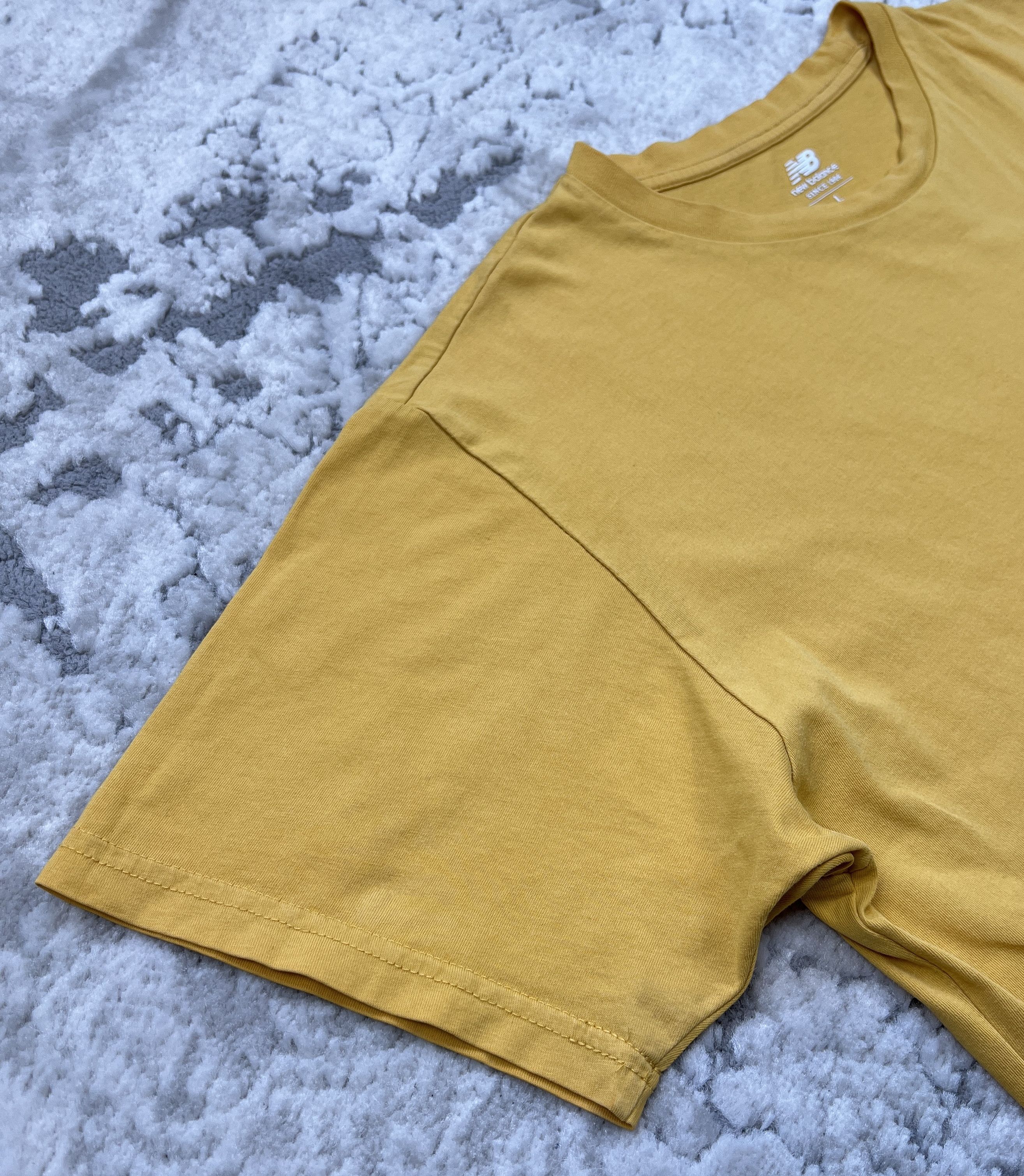 New Balance New Balance Yellow T-Shirt with Embroidered Logo L Size US L / EU 52-54 / 3 - 5 Thumbnail