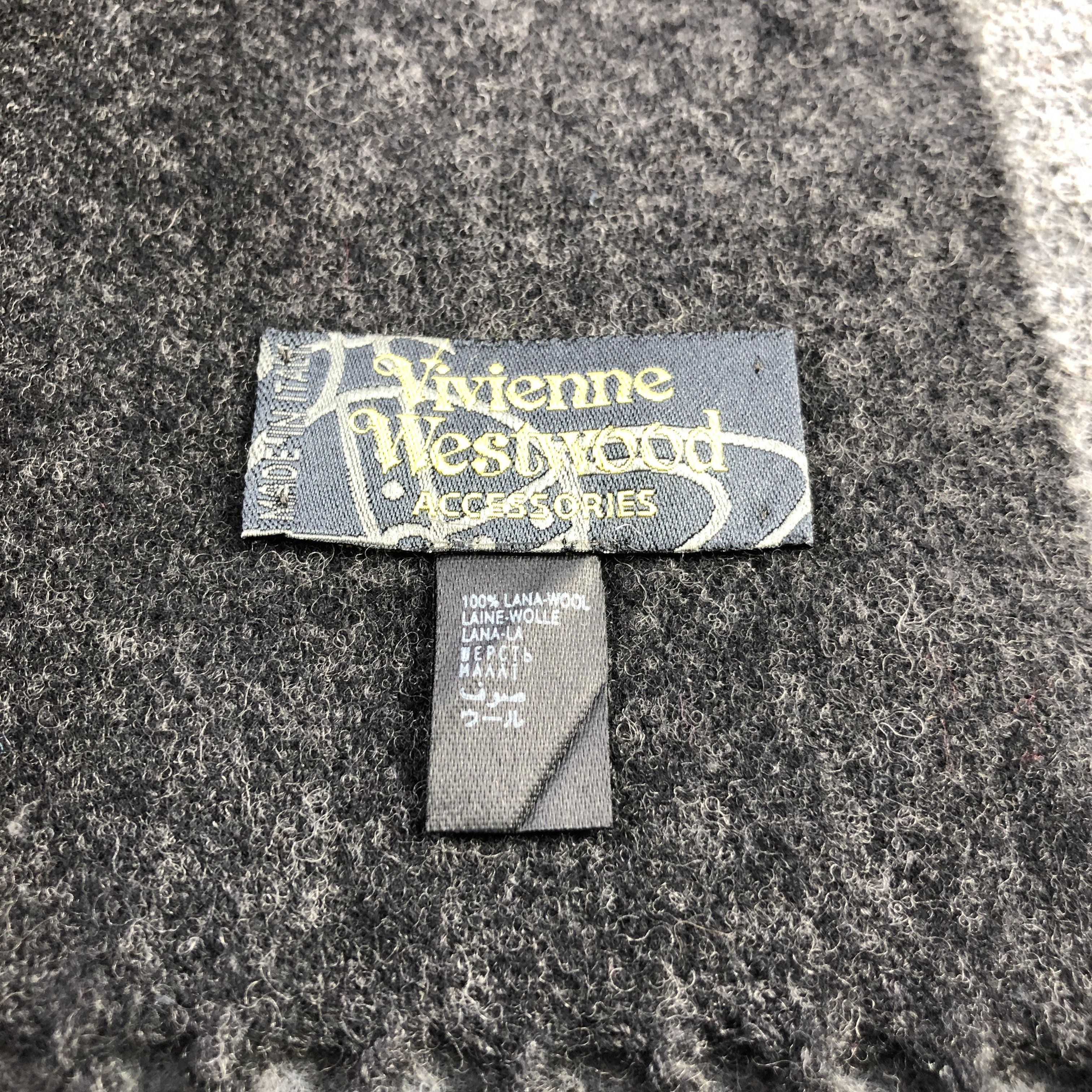 Vivienne Westwood Vivienne Westwood Plain Wool Scarf Muffler V2923 Size ONE SIZE - 5 Thumbnail