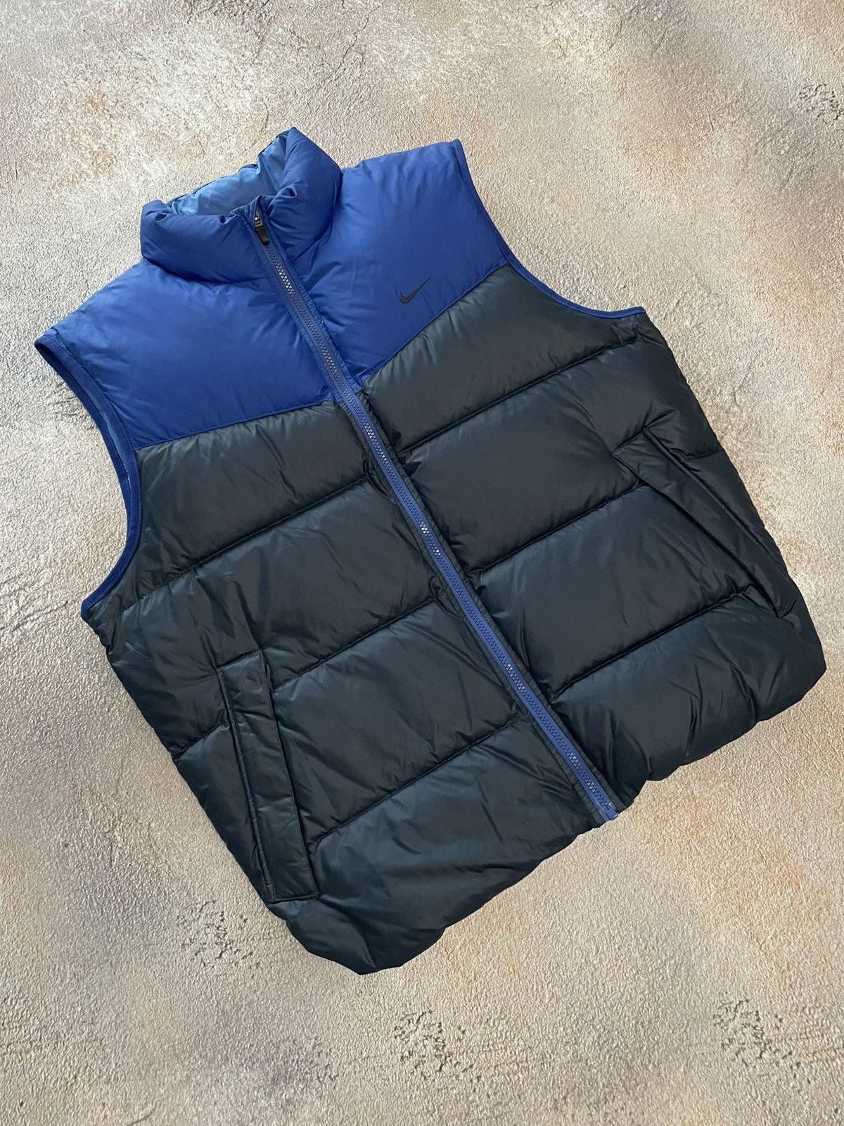 Vintage Nike Small Swoosh Nylon Puffer Vest