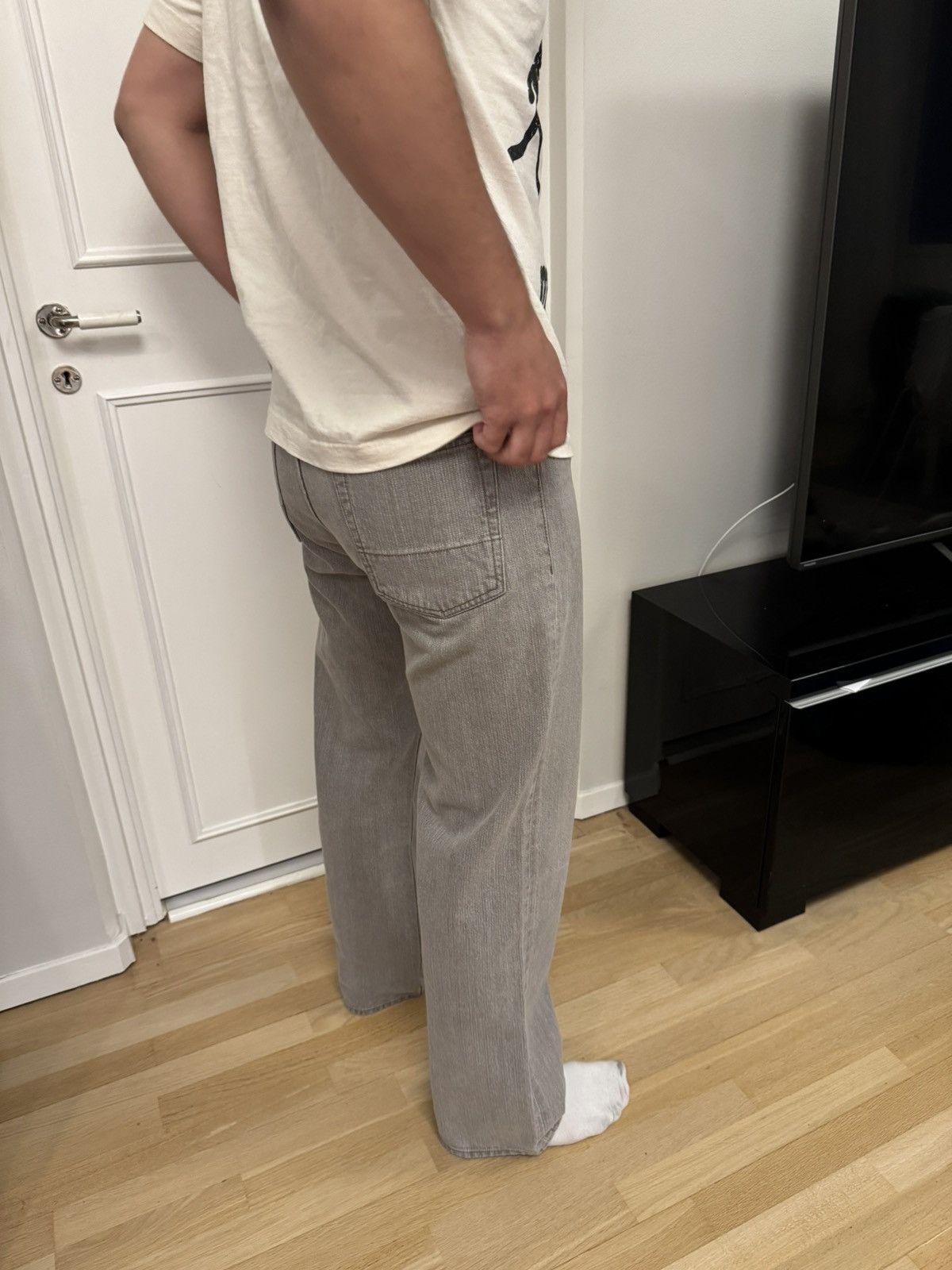 Our Legacy Our Legacy Third Cut ”Concrete Chain Twill” Size US 29 - 4 Thumbnail