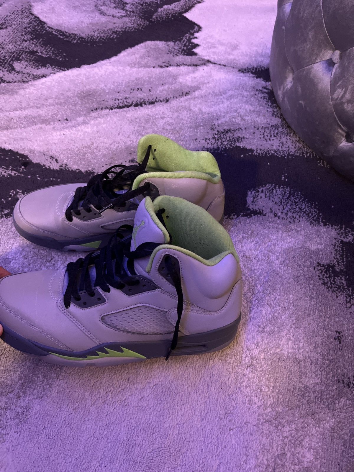 Jordan Brand Green bean 5’s wore once,grey laces included, with box Size US 11.5 / EU 44-45 - 6 Thumbnail