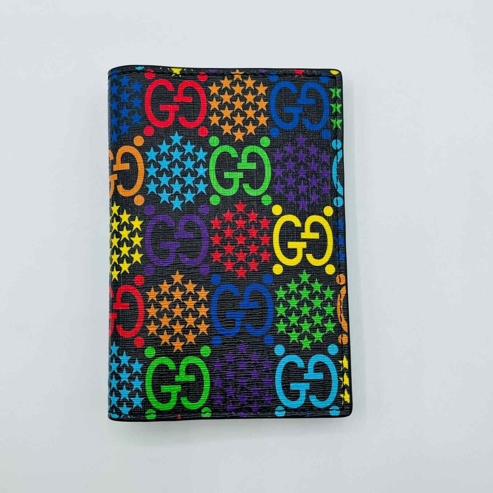 Gucci Unisex Rainbow Supreme GG Leather Psychedelic Passport Size ONE SIZE - 1 Thumbnail