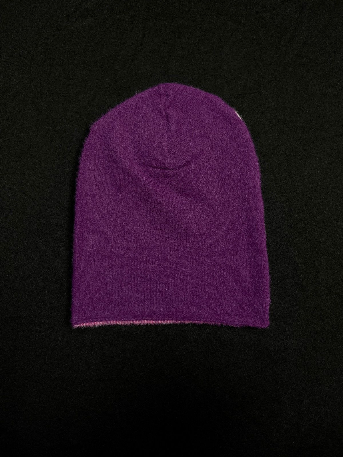 Japanese Brand Chief Keef Glo Gang Graphic No Cuff Purple Mohair Beanie Hat Size ONE SIZE - 4 Thumbnail