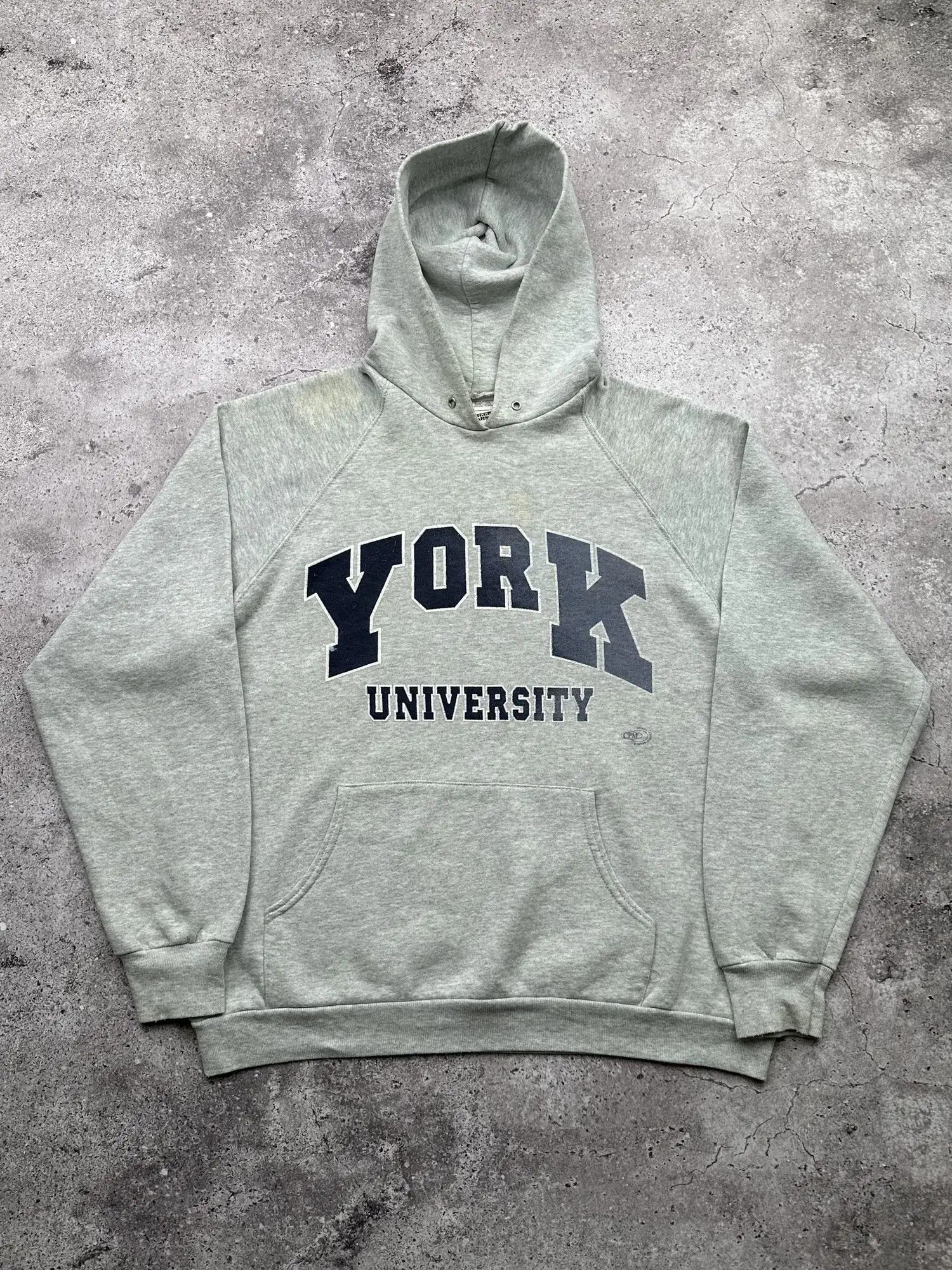 Vintage Vintage York University Hoodie C547(V315) Size US L / EU 52-54 / 3 - 1 Thumbnail
