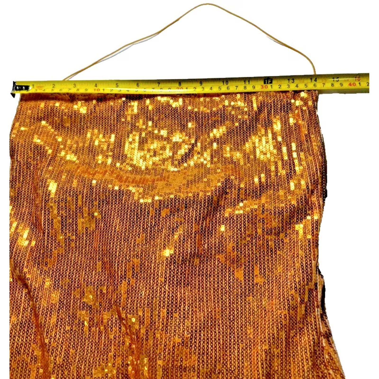 PrettyLittleThing Gold Sequin Strapless Mini Dress - Size 6 Size M / US 6-8 / IT 42-44 - 7 Thumbnail