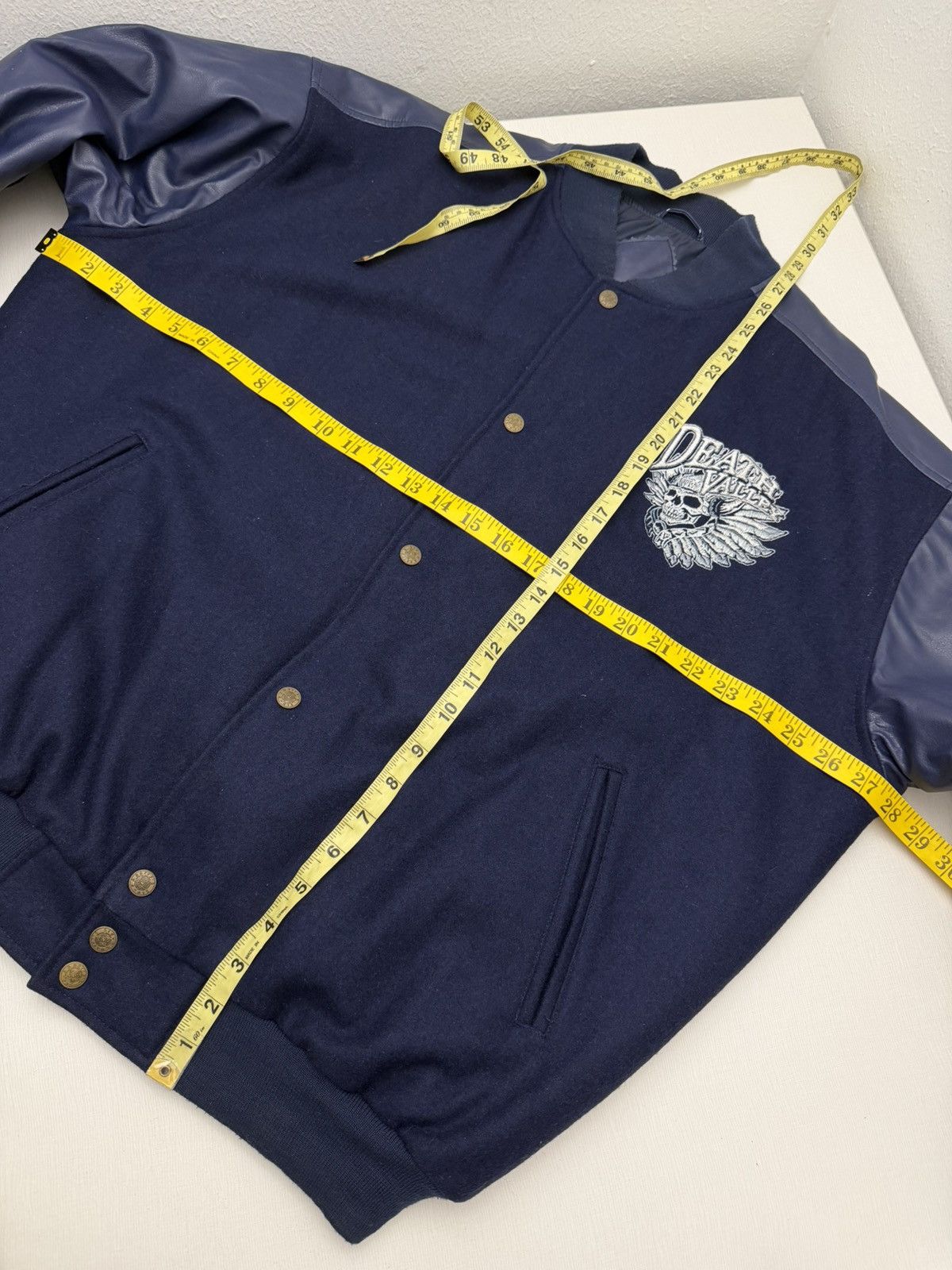 Steve And Barrys Vintage Y2K Death Valley Steve & Barry’s Letterman Bomber L Size US L / EU 52-54 / 3 - 7 Thumbnail