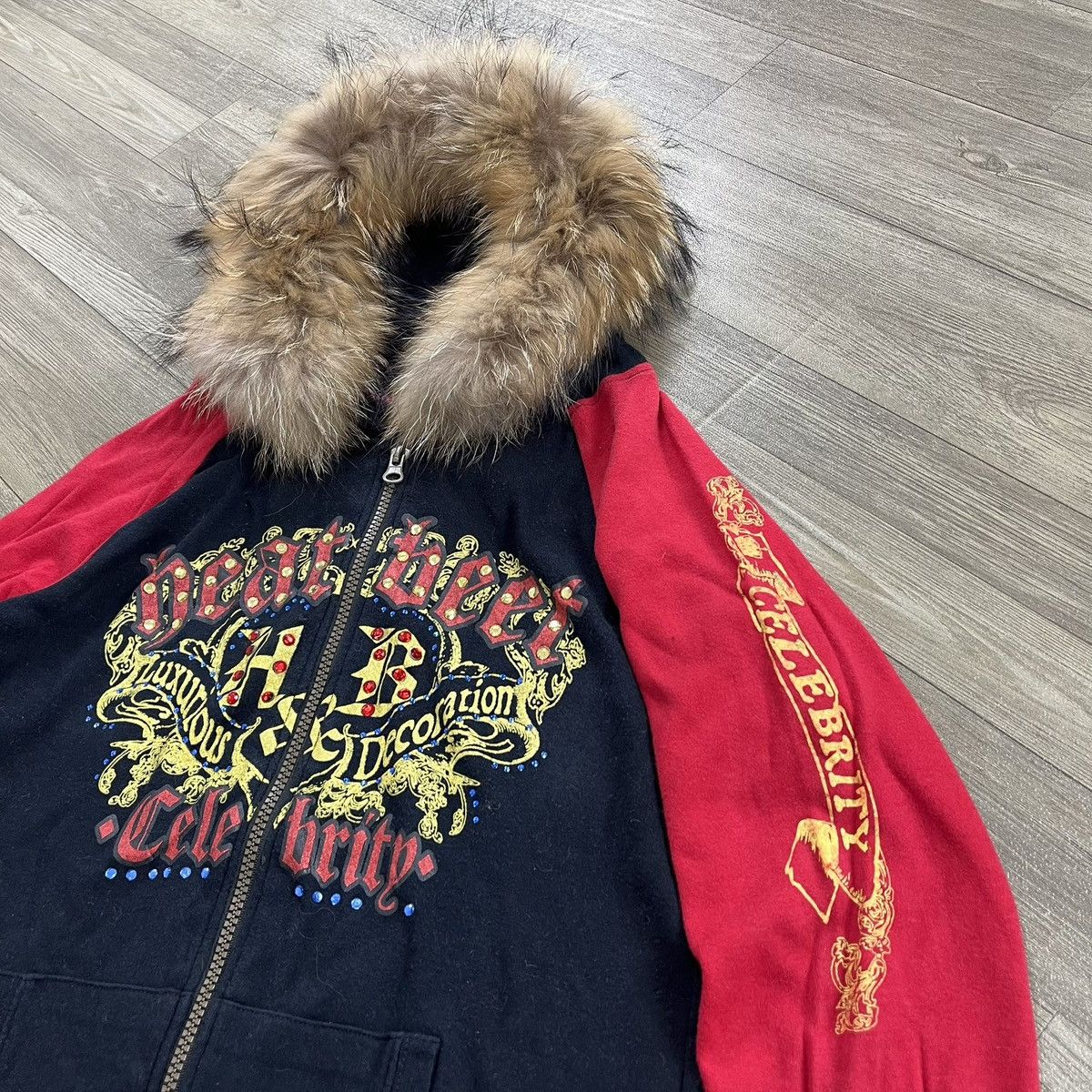 Hysteric Glamour 2000s Slap Stick Grunge Skulls Lgb Style Zip Fur Hoodie Size US XS / EU 42 / 0 - 3 Thumbnail