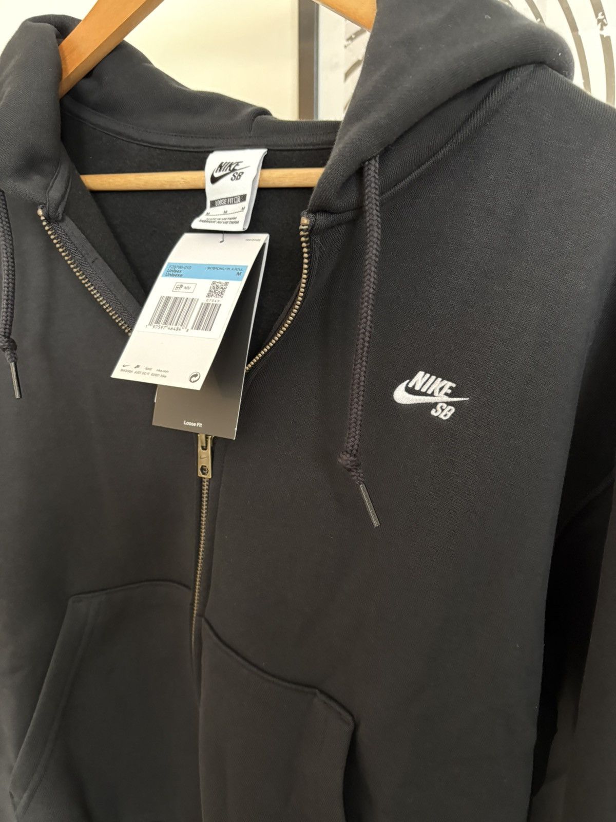 Nike SB Nike SB Zip Hoodie Black Loose Fit Size US M / EU 48-50 / 2 - 3 Thumbnail