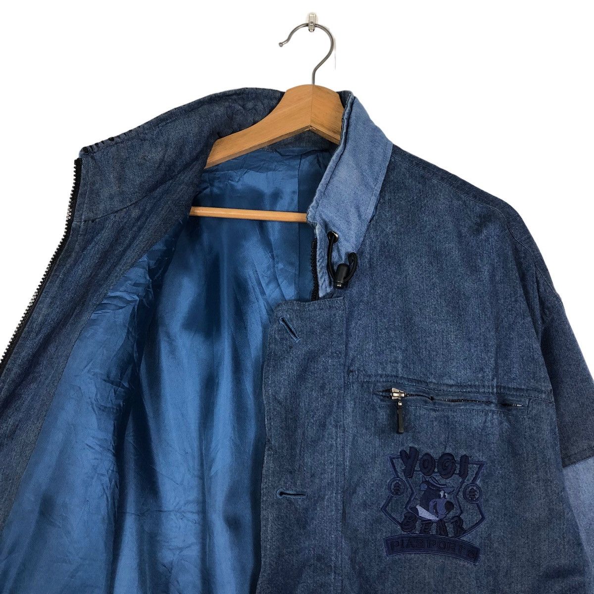 Japanese Brand 🔥Vintage Bomber Jacket Pia Sports Big Logo Issey Miyake Size US M / EU 48-50 / 2 - 12 Thumbnail
