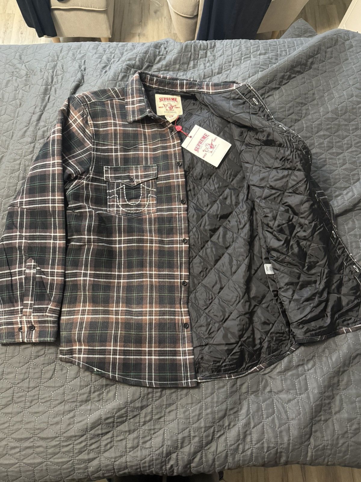 Supreme × True Religion TRUE RELIGION X SUPREME FLANNEL BLACK Size US L / EU 52-54 / 3 - 3 Thumbnail
