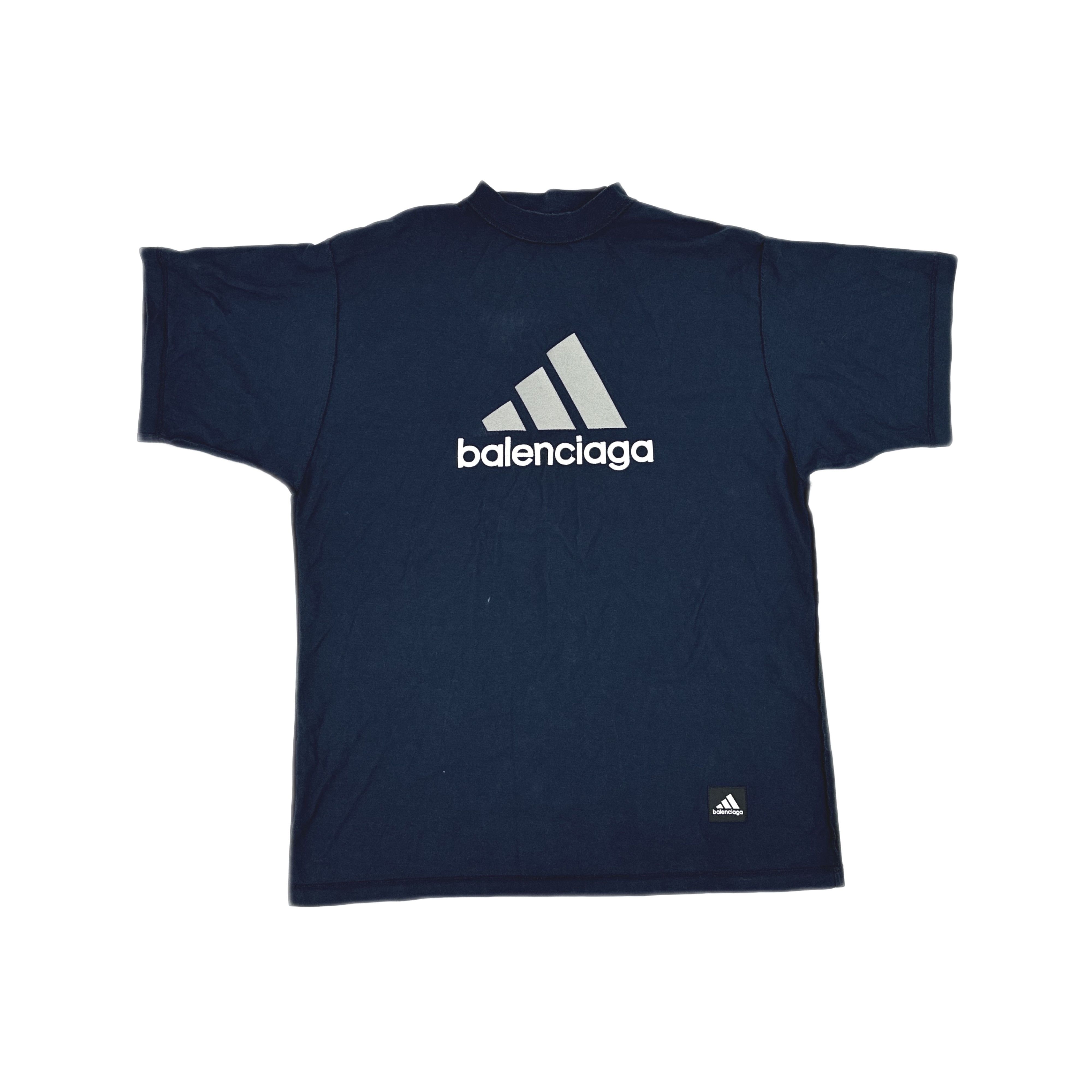 Balenciaga Balenciaga x Adidas Logo Print T-Shirt Size 1 Size US S / EU 44-46 / 1 - 1 Thumbnail