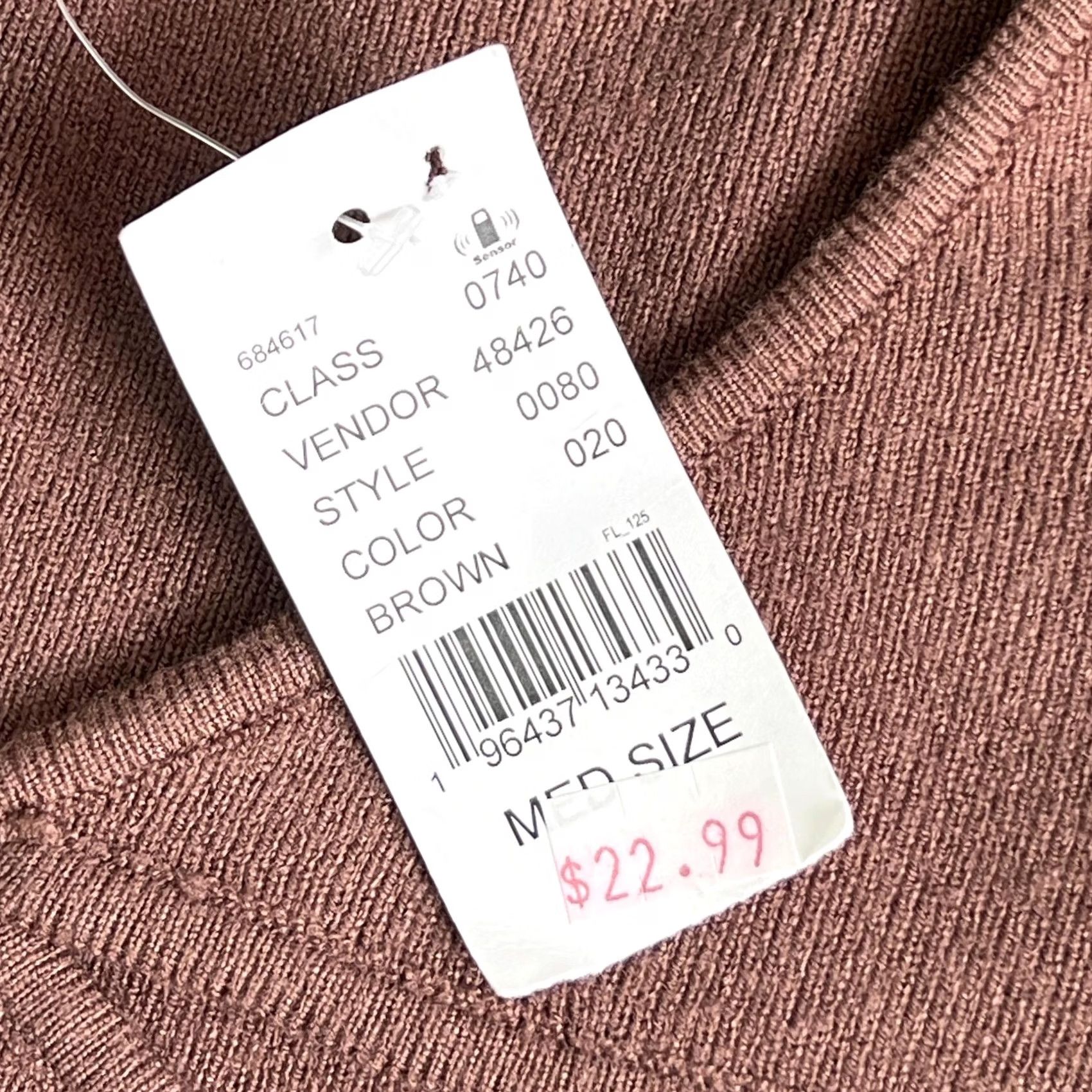 Vintage Kendall And Kylie Sweater Womens Medium Brown V Neck Cutout Knit Long Sleeve Size M / US 6-8 / IT 42-44 - 3 Thumbnail