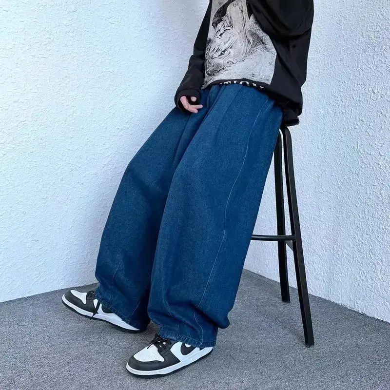 Japanese Brand Retro loose straight leg wide leg jeans Size US 32 / EU 48 - 2 Thumbnail