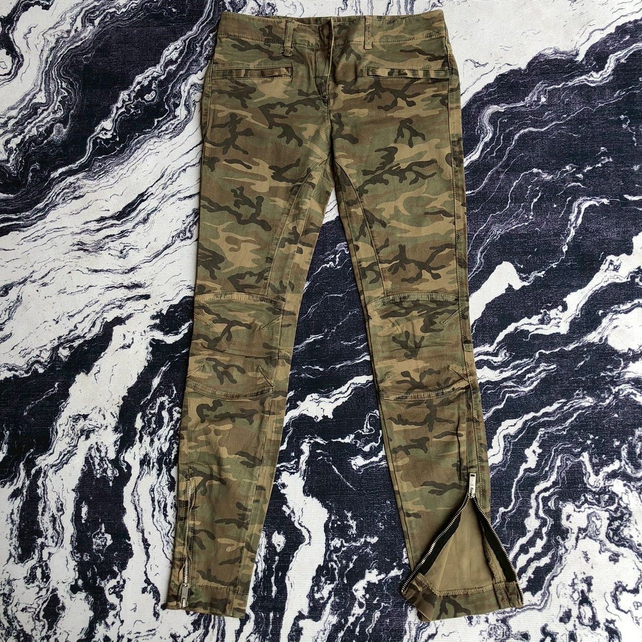 R13 R13 Moto Pants Camouflage Made in Italy Size 25 (Fits 29) Size 29" - 1 Thumbnail