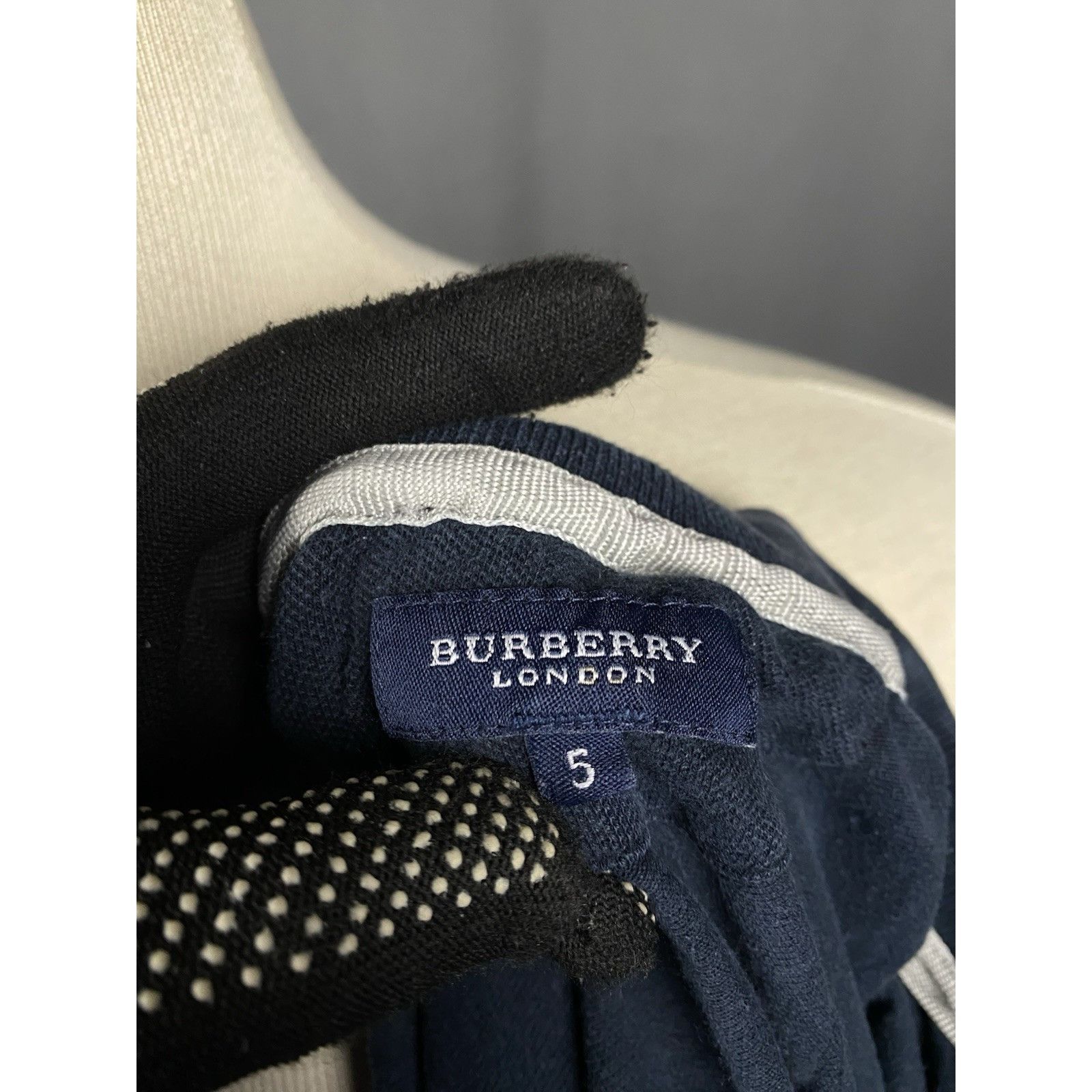 Burberry Burberry Vintage Men's Distressed Blue Polo T-Shirt Size 5 Size US XL / EU 56 / 4 - 11 Thumbnail