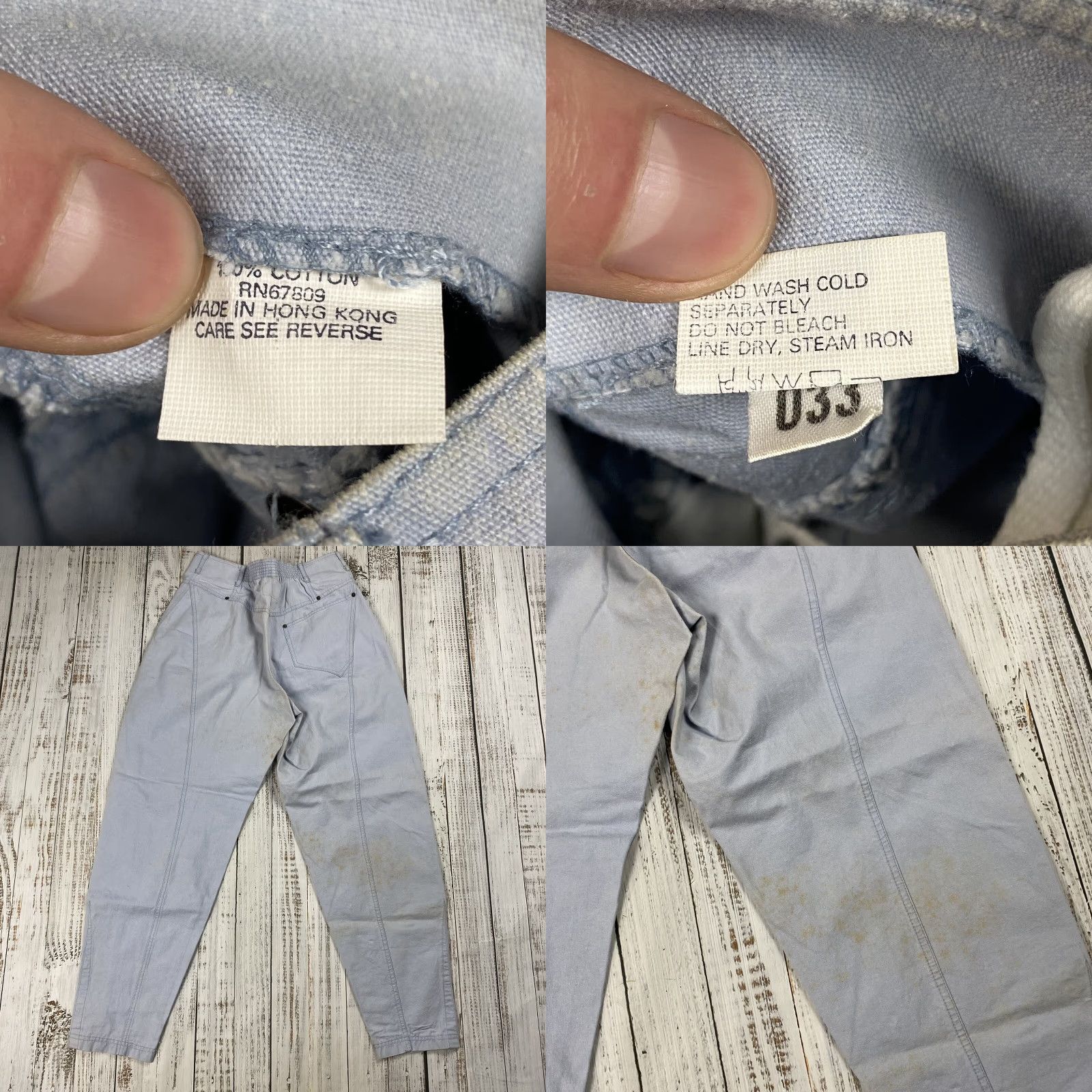 Mason's VTG Mason MOM High Waisted Classic Jeans Blue Pleated Zip 14 Womens Chino Straight 80s Size 36" / US 14 / IT 50 - 8 Thumbnail